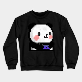 Pixel Art Panda Retro Cute Crewneck Sweatshirt